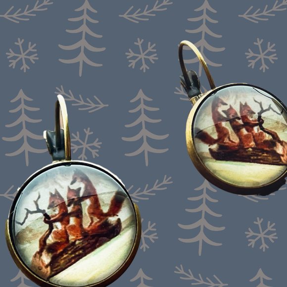 🆕Exciting! Animal Earrings - Fox Play - Picture 3 of 8